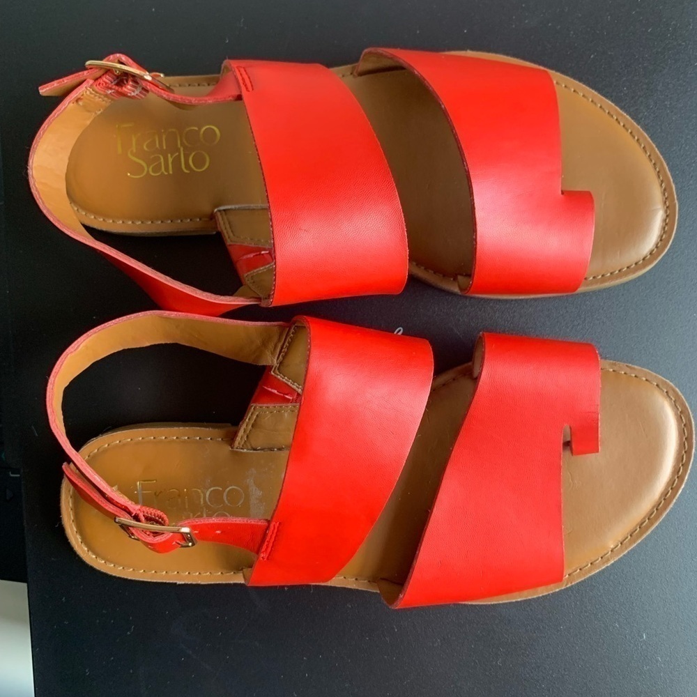 Franco Sarto Orange “Joan” Sandals in Size 7M - Picture 2 of 6